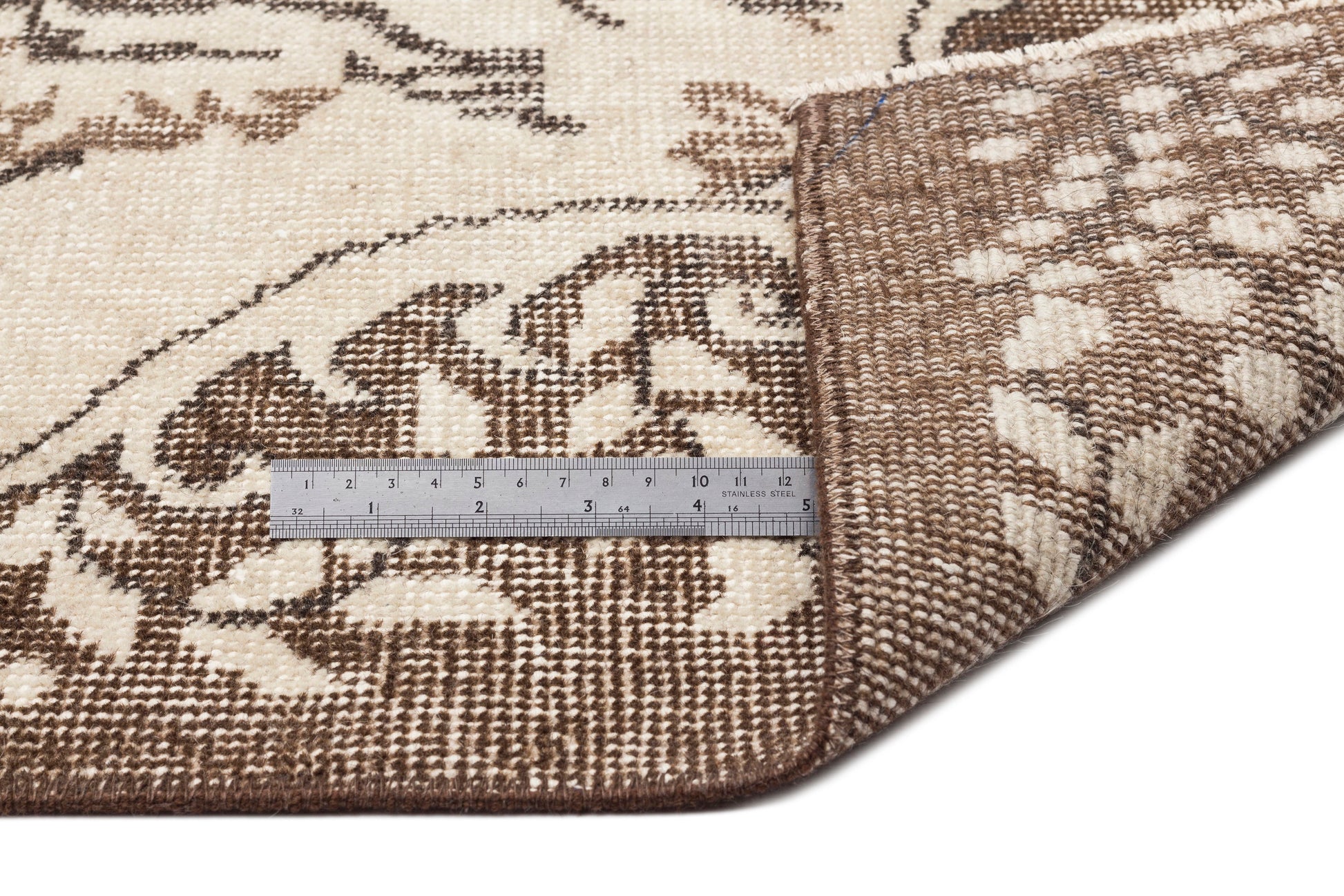 Atina Bej Eskitme Yün El Dokuma Halısı 190 x 302 Apex Unique