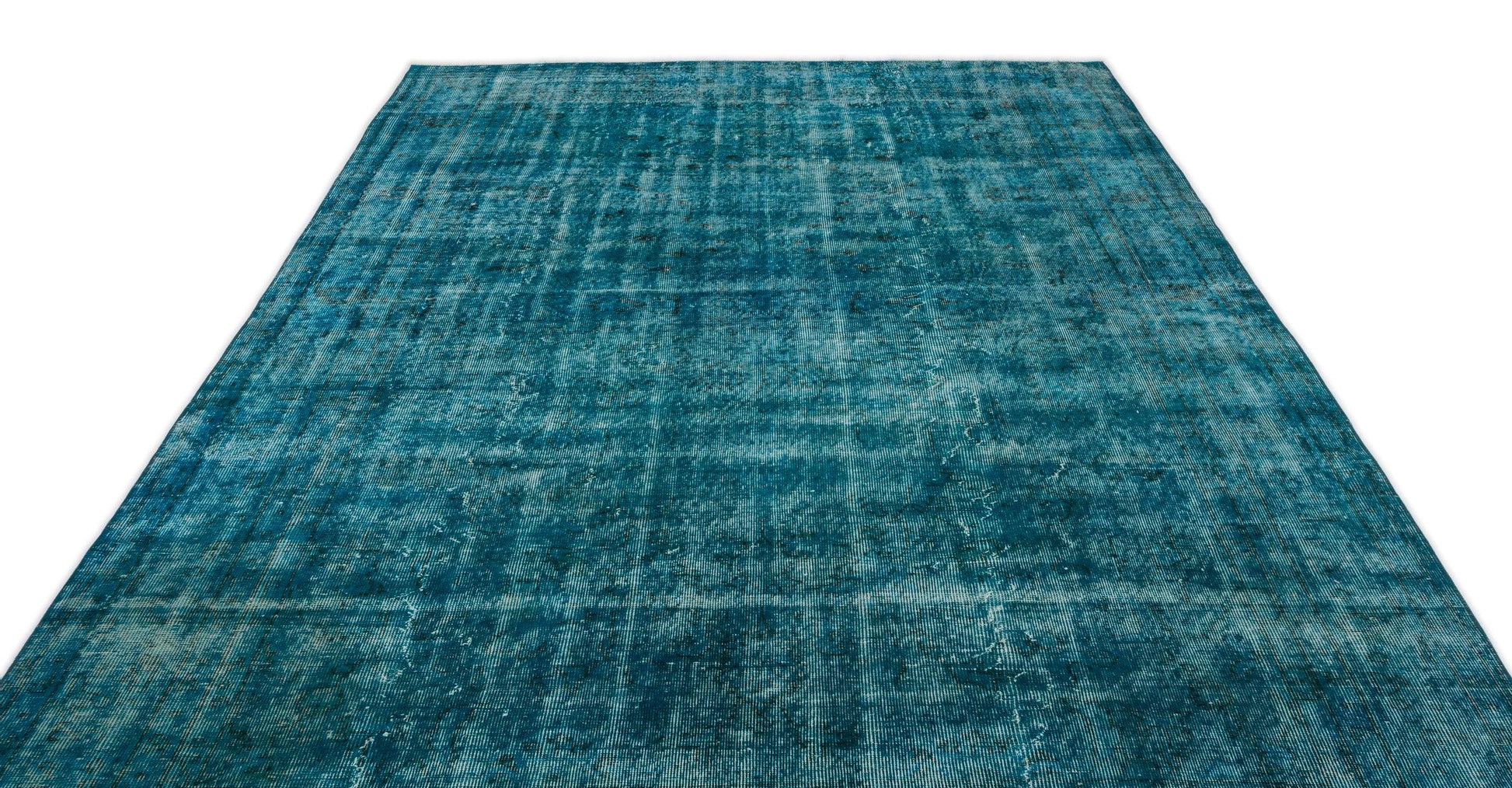 Bej Gri Eskitme Geometrik Yün Halı 206x327