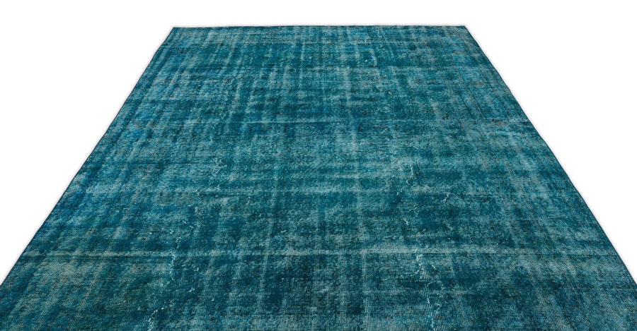 Bej Gri Eskitme Geometrik Yün Halı 206x327