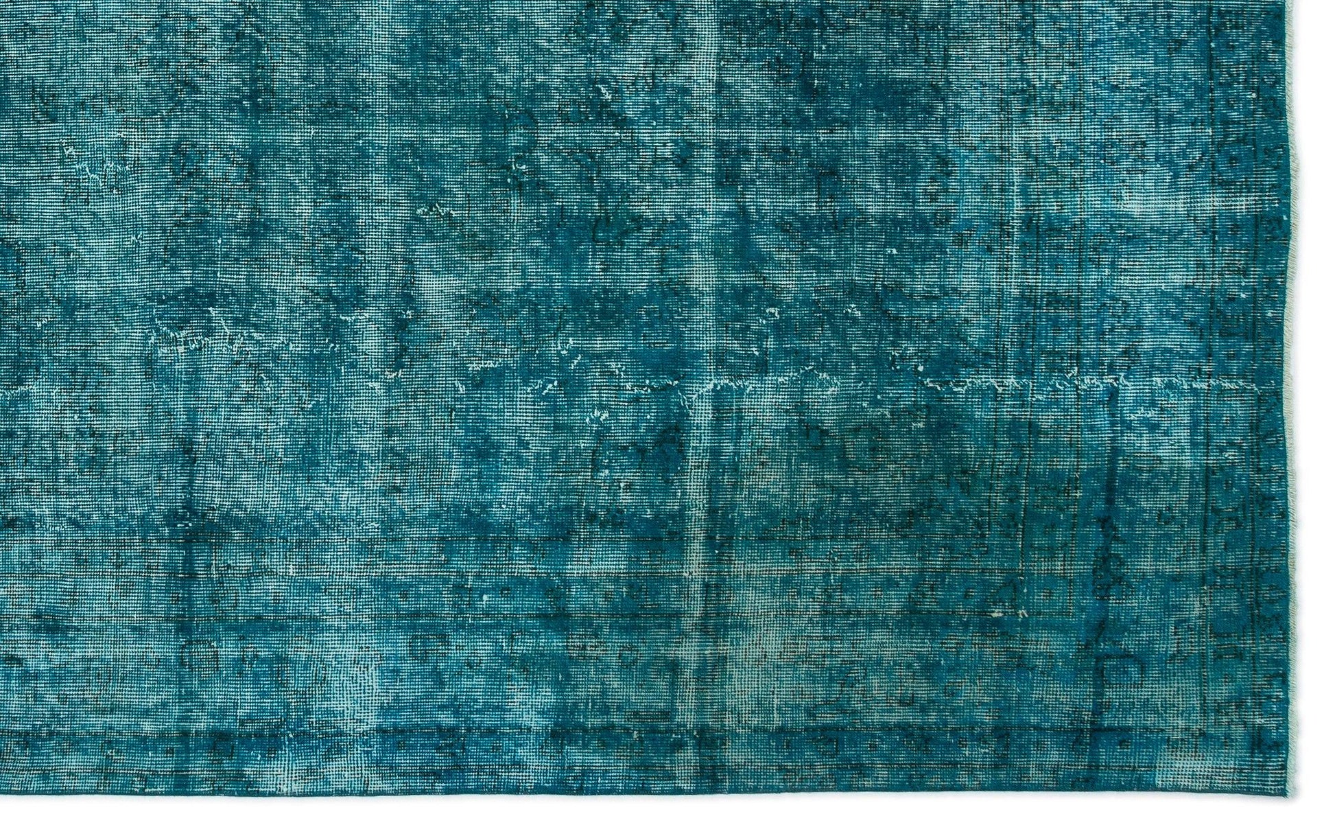 Bej Gri Eskitme Geometrik Yün Halı 206x327