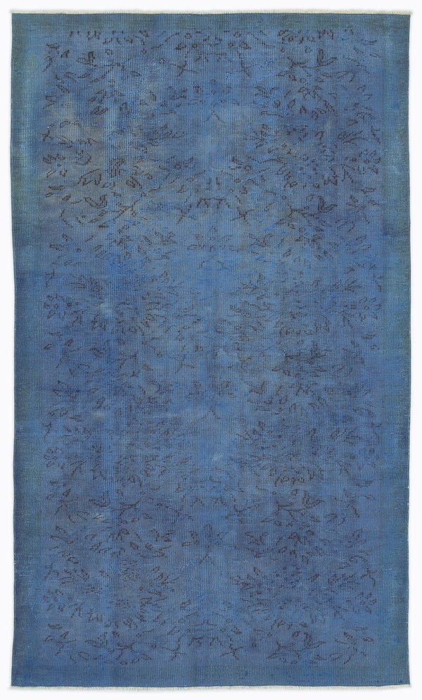 Mavi Anadolu Eskitme Madalyonlu Yün Halı 147x253 - Özel Seri