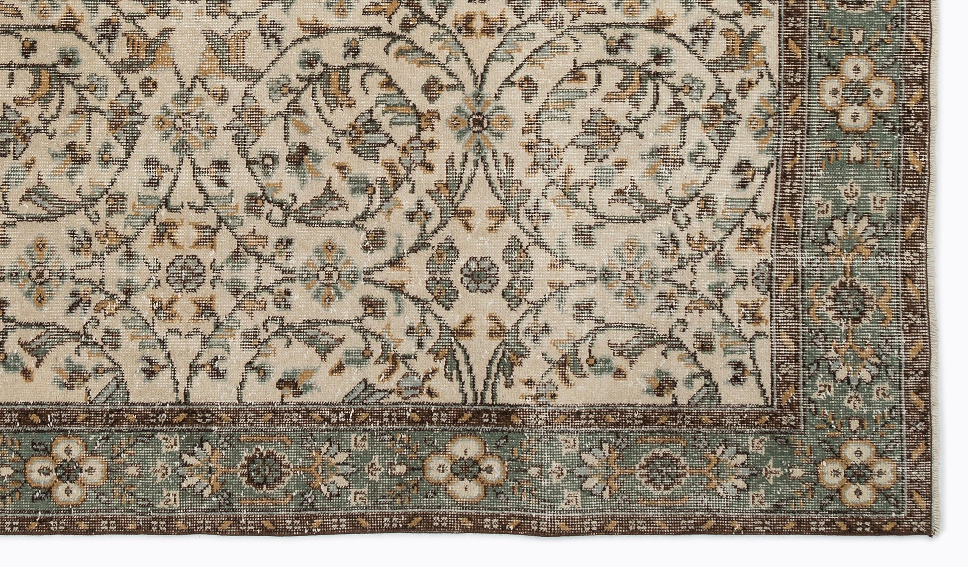 Atina Bej Eskitme Yün El Dokuma Halısı 166 x 292 Apex Unique