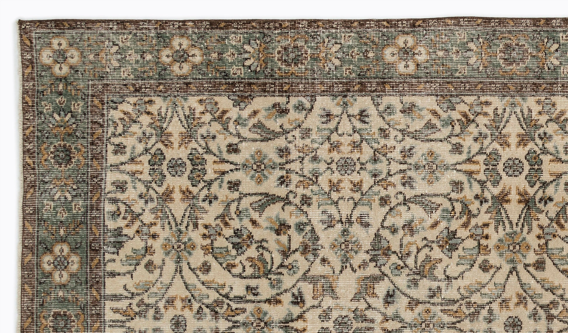 Atina Bej Eskitme Yün El Dokuma Halısı 166 x 292 Apex Unique