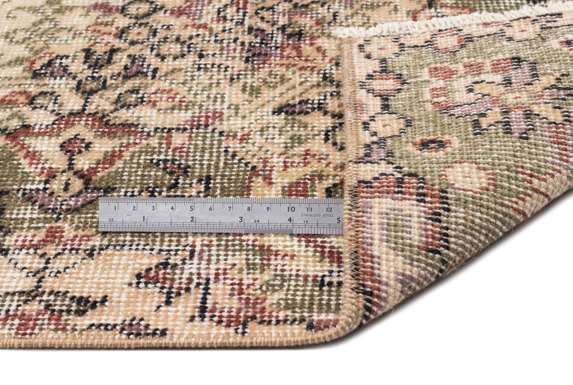 Atina Bej Eskitme Yün El Dokuma Halısı 164 x 280 Apex Unique