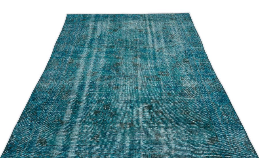 Beyaz Gri Eskitme Geometrik Yün Halı 161x264