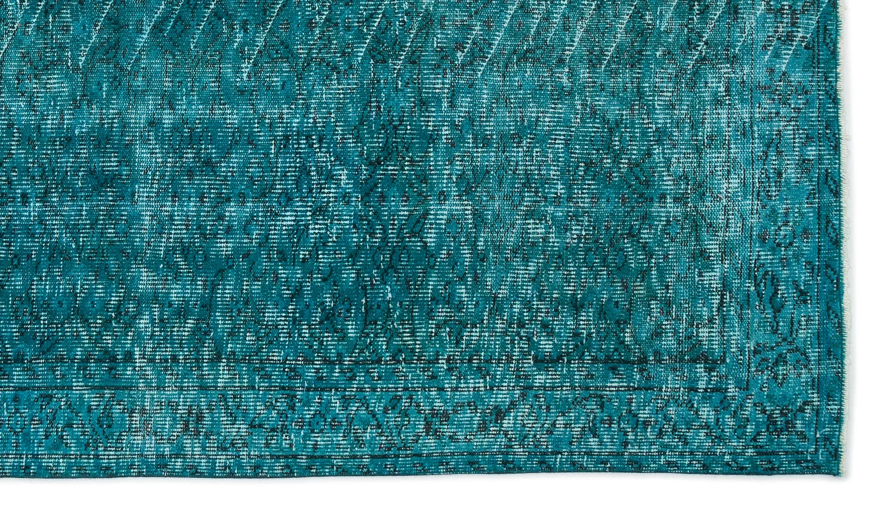 Beyaz Gri Bohem Eskitme Yün Halı 145x255