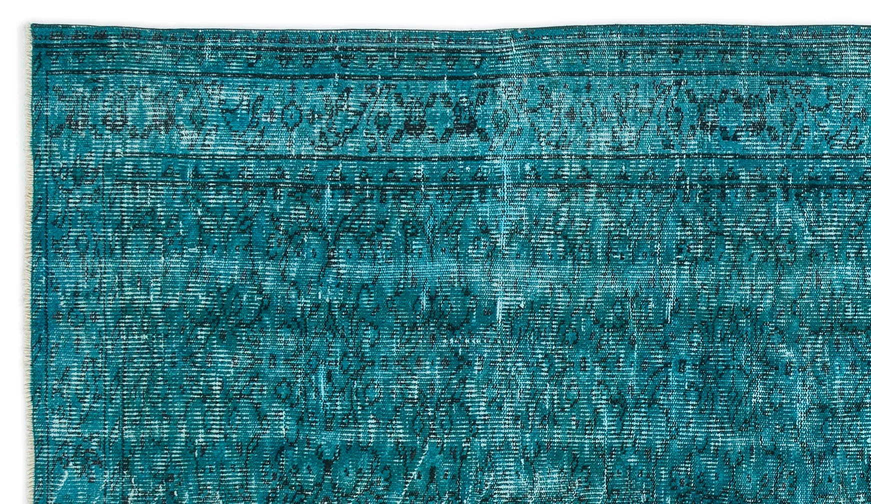 Beyaz Gri Bohem Eskitme Yün Halı 145x255