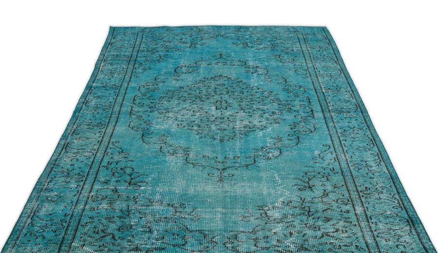 Beyaz Krem Bohem Eskitme Yün Halı 168x258