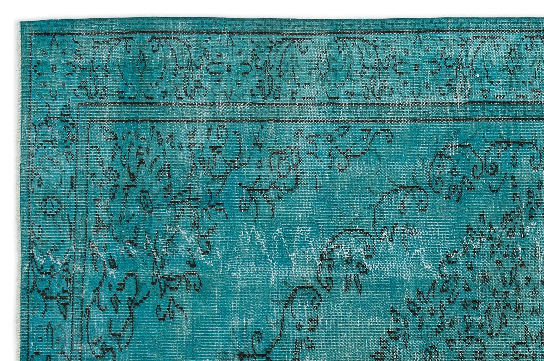 Beyaz Krem Bohem Eskitme Yün Halı 168x258