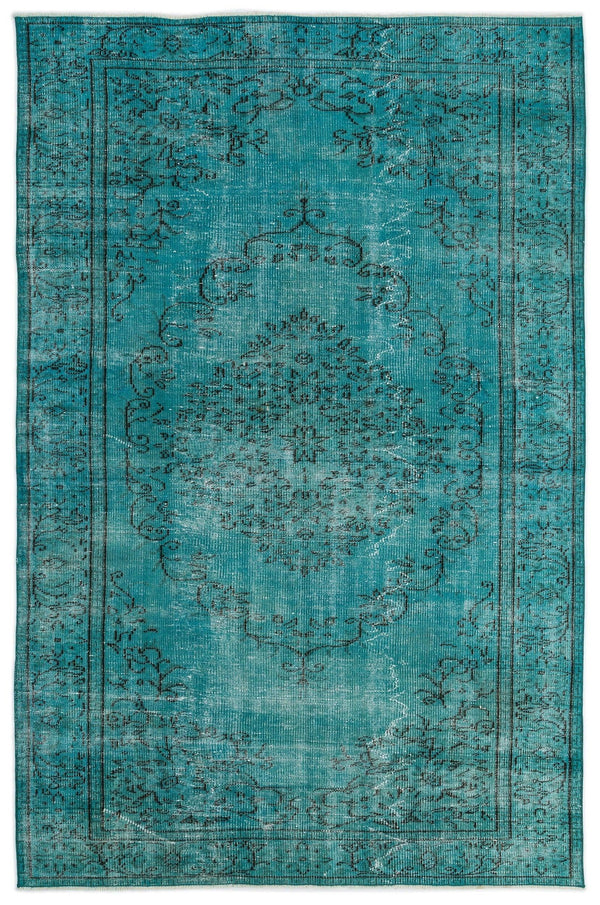 Beyaz Krem Bohem Eskitme Yün Halı 168x258