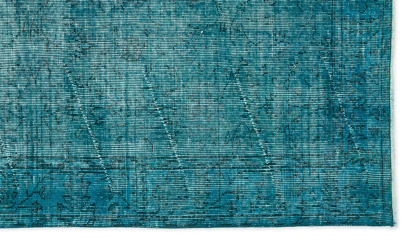 Beyaz Gri Eskitme Geometrik Yün Halı 118x208
