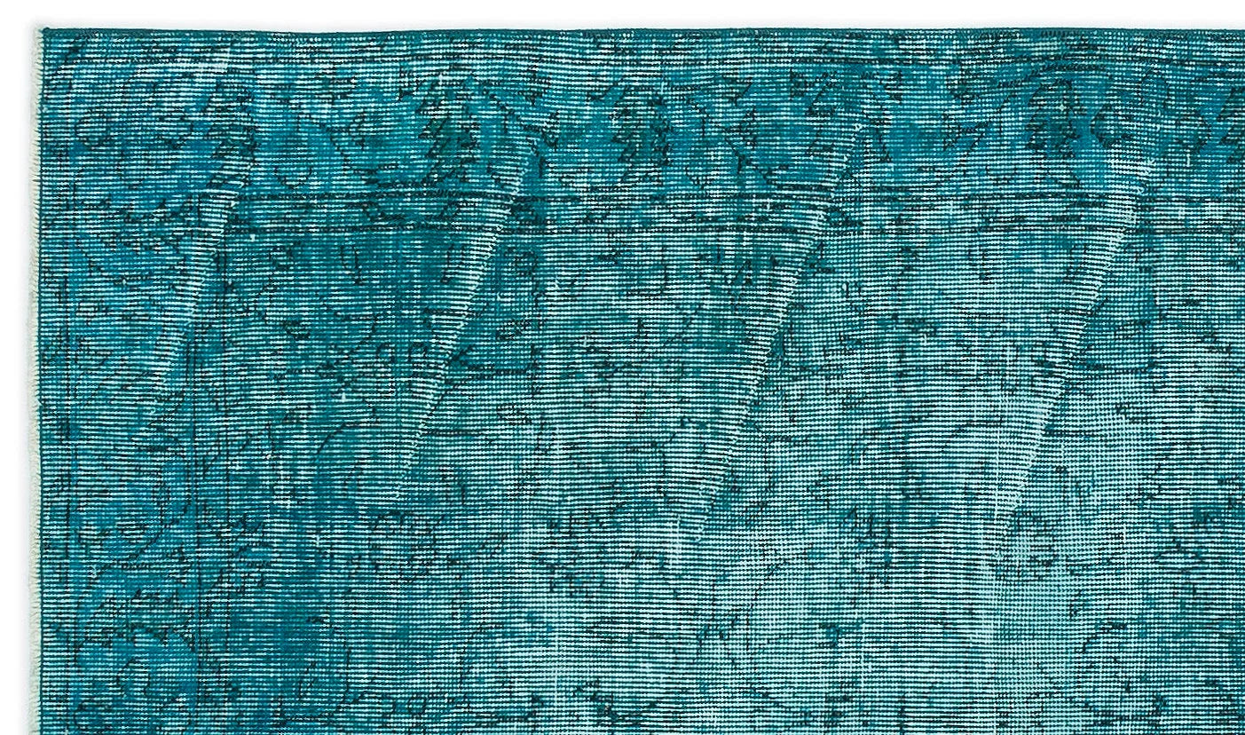Beyaz Gri Eskitme Geometrik Yün Halı 118x208