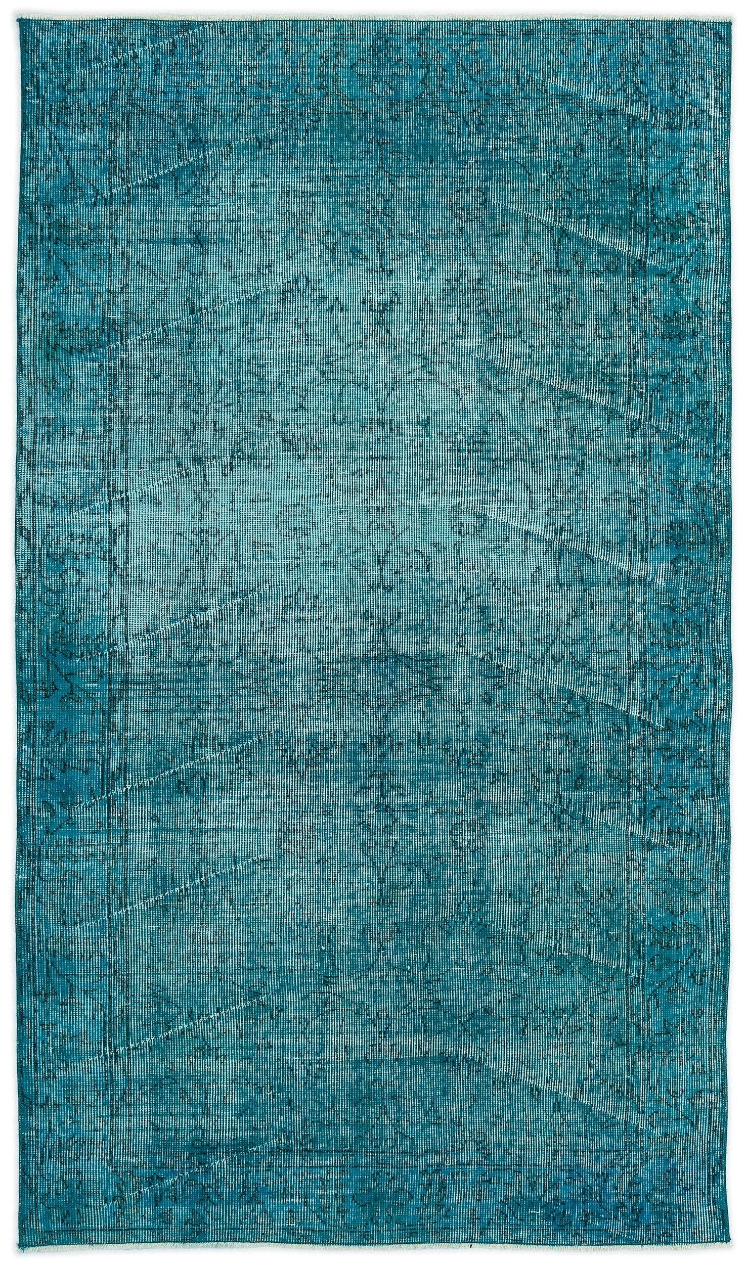 Beyaz Gri Eskitme Geometrik Yün Halı 118x208