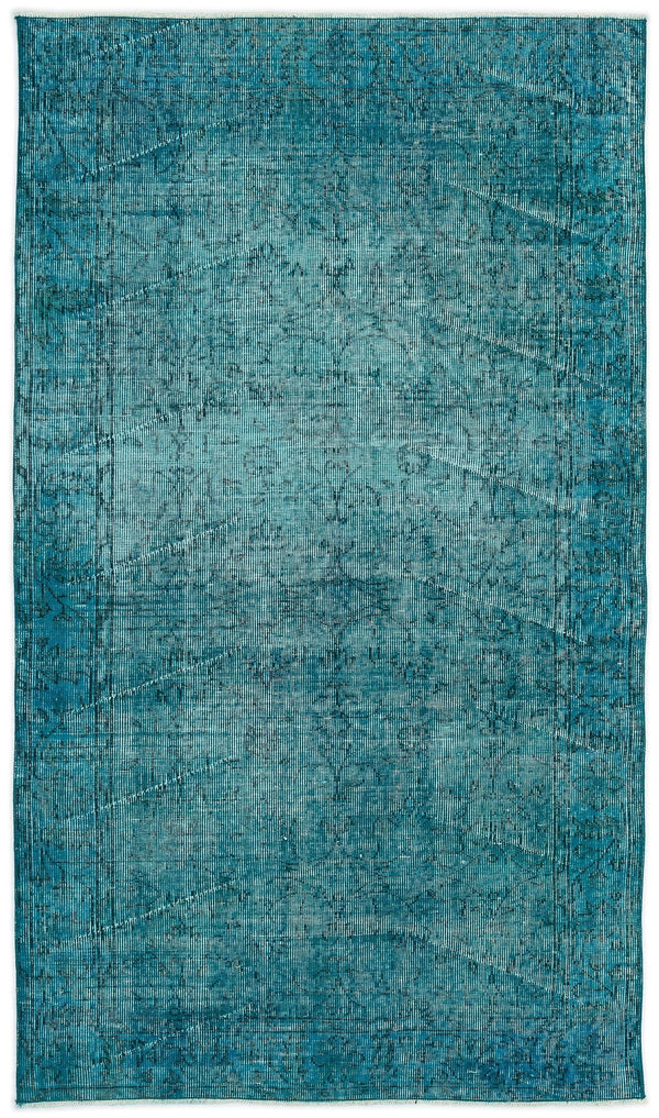 Beyaz Gri Eskitme Geometrik Yün Halı 118x208