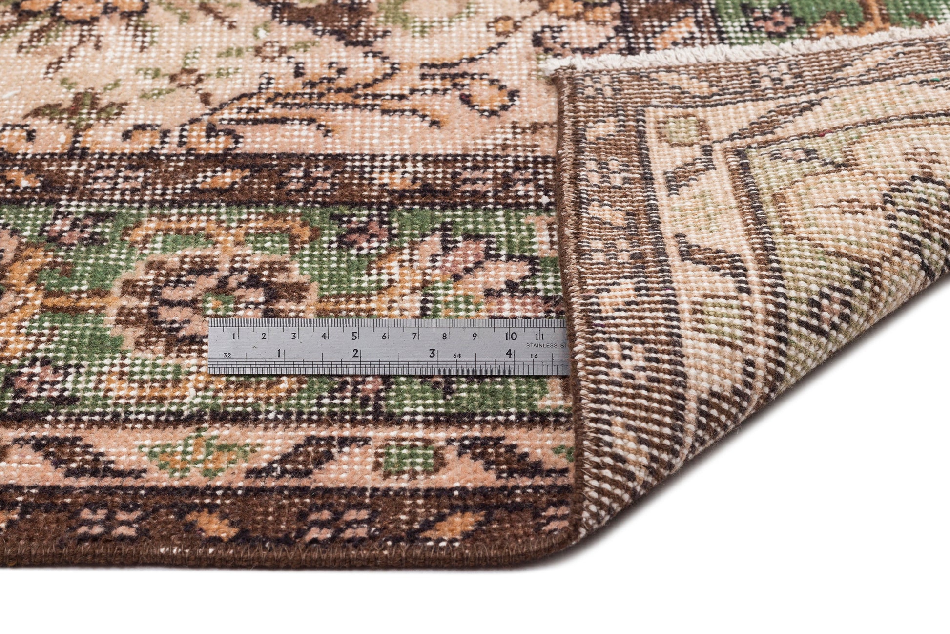 Atina Bej Eskitme Yün El Dokuma Halısı 172 x 293 Apex Unique