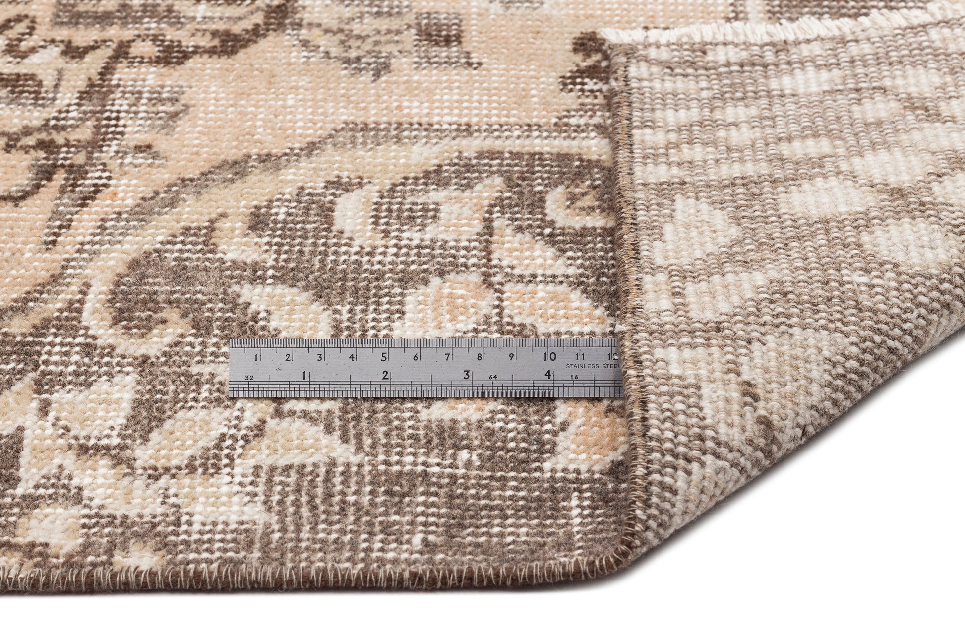 Atina Bej Eskitme Yün El Dokuma Halısı 195 x 295 Apex Unique