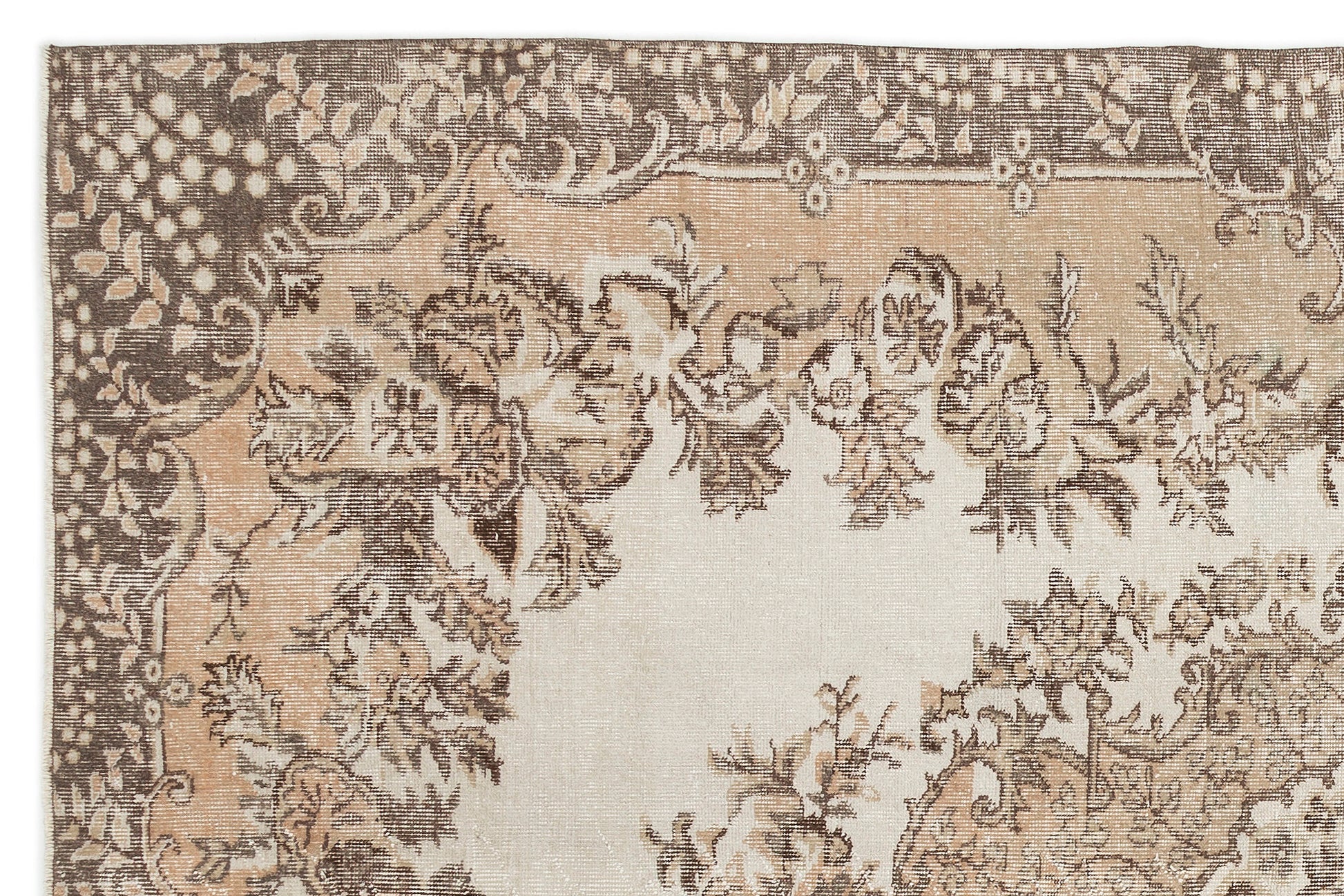 Atina Bej Eskitme Yün El Dokuma Halısı 195 x 295 Apex Unique