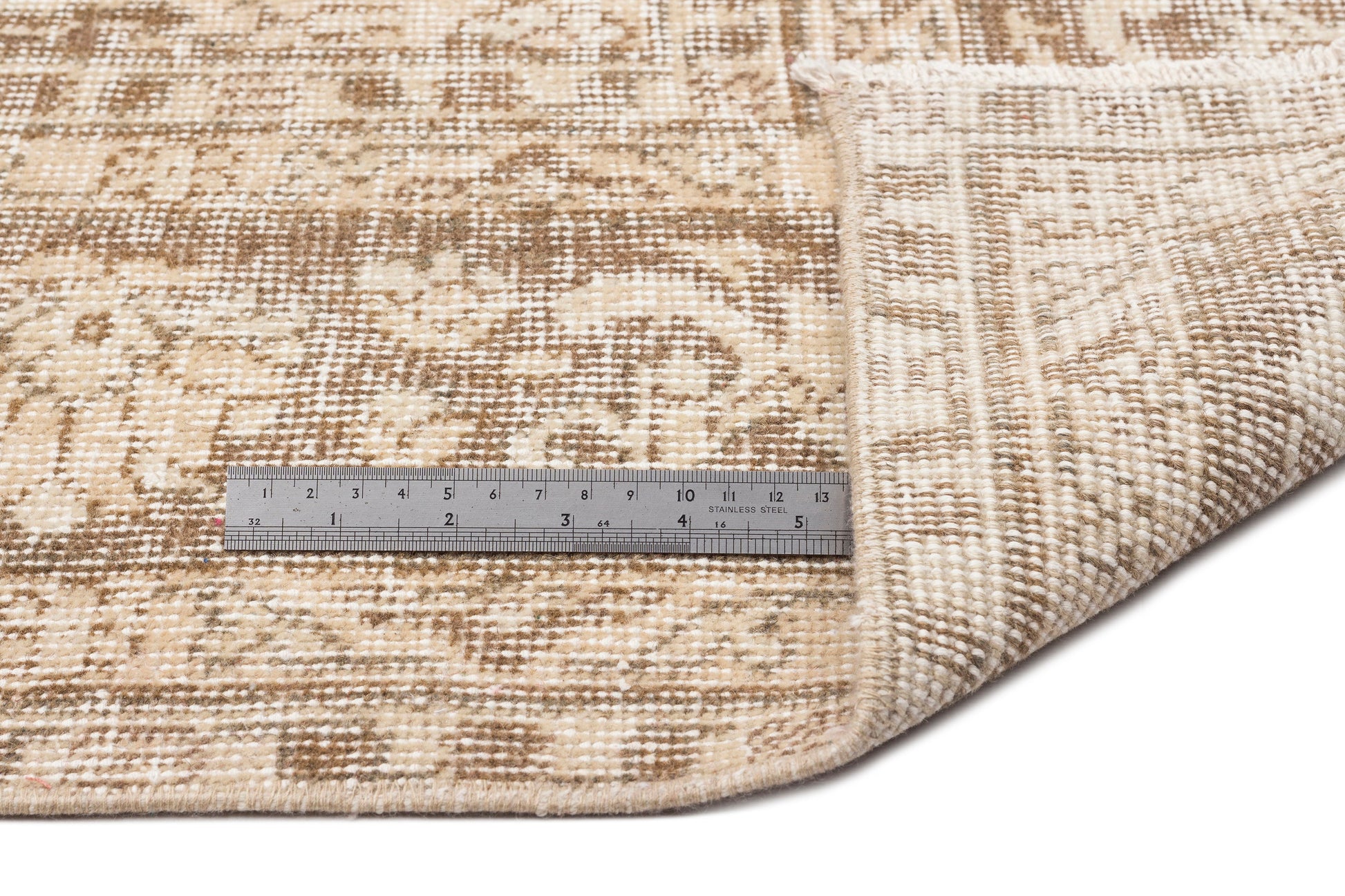 Atina Bej Eskitme Yün El Dokuma Halısı 219 x 301 Apex Unique