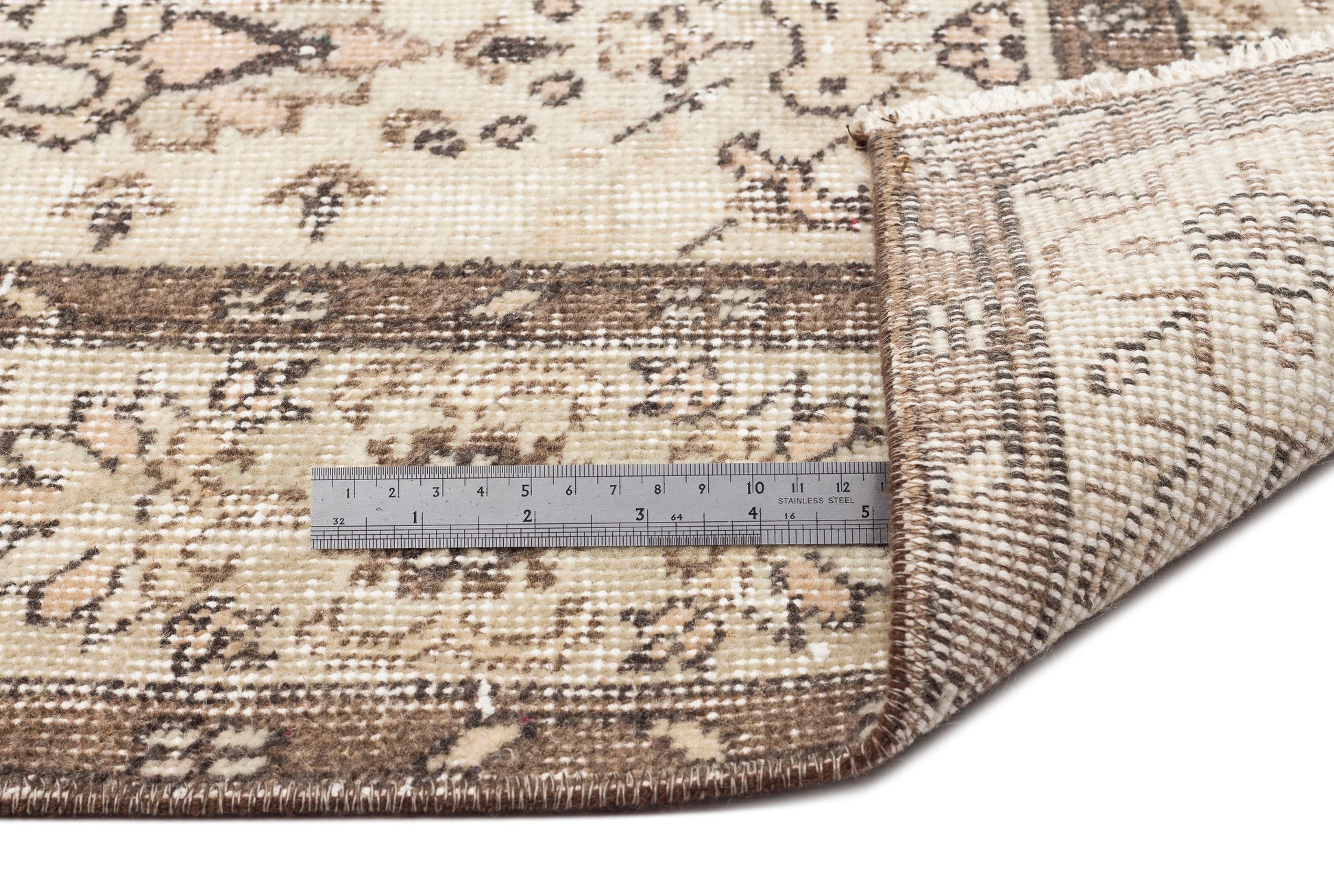 Atina Bej Eskitme Yün El Dokuma Halısı 174 x 278 Apex Unique