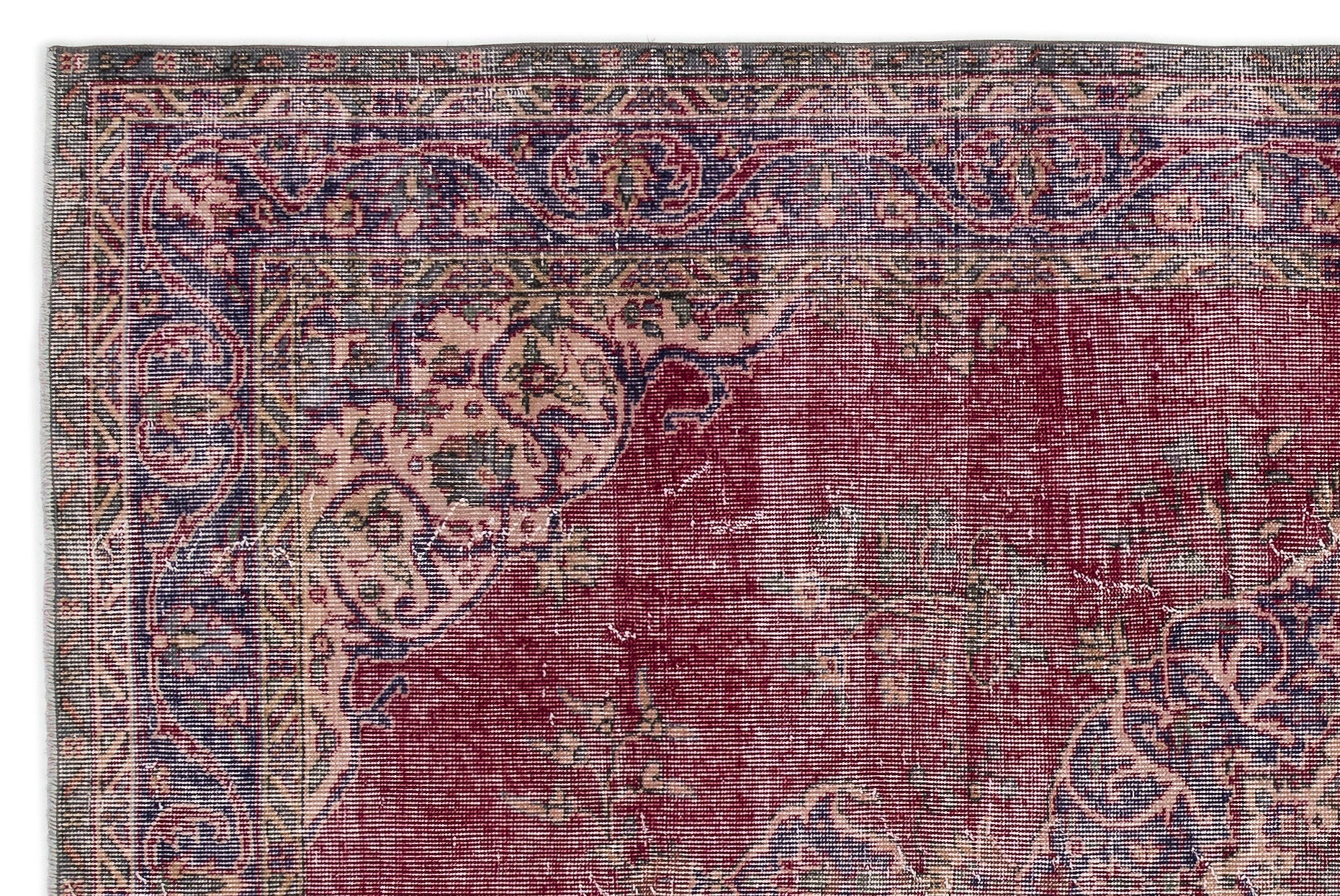 Atina 14736 Bej Eskitme Yün El Dokuma Halısı 178 x 270 Apex Unique