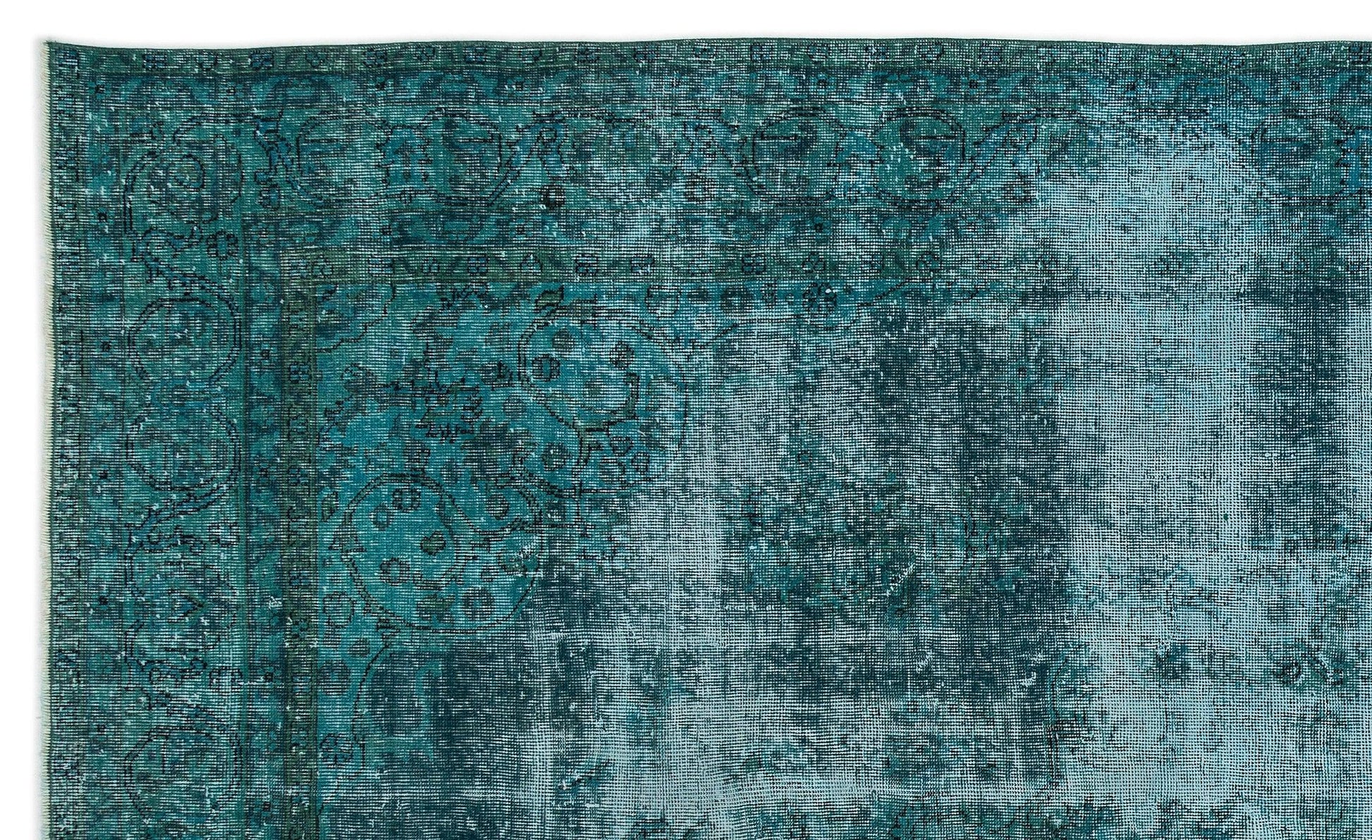 Antrasit Bej Bohem Eskitme Yün Halı 197x334