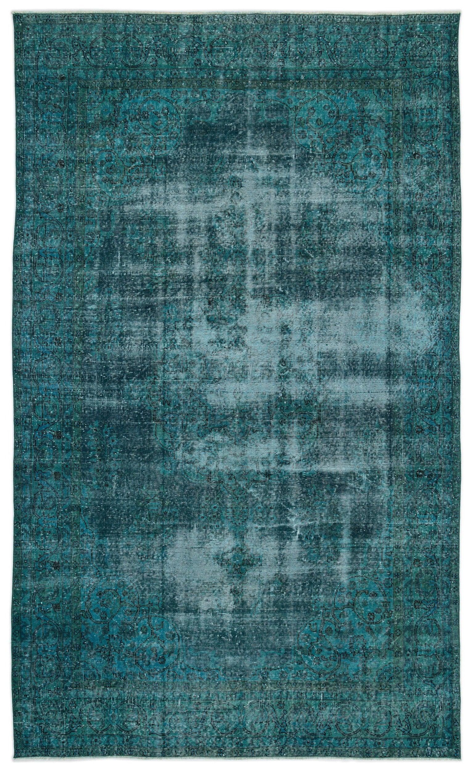 Antrasit Bej Bohem Eskitme Yün Halı 197x334
