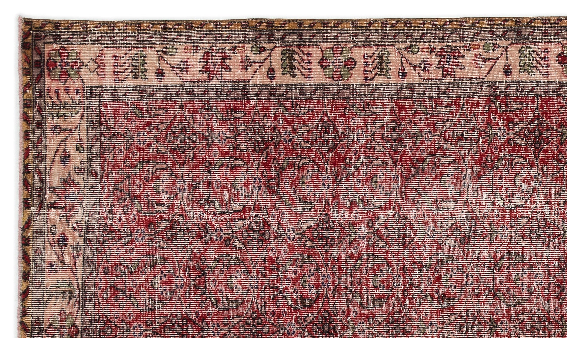 Atina Bej Eskitme Yün El Dokuma Halısı 161 x 276 Apex Unique