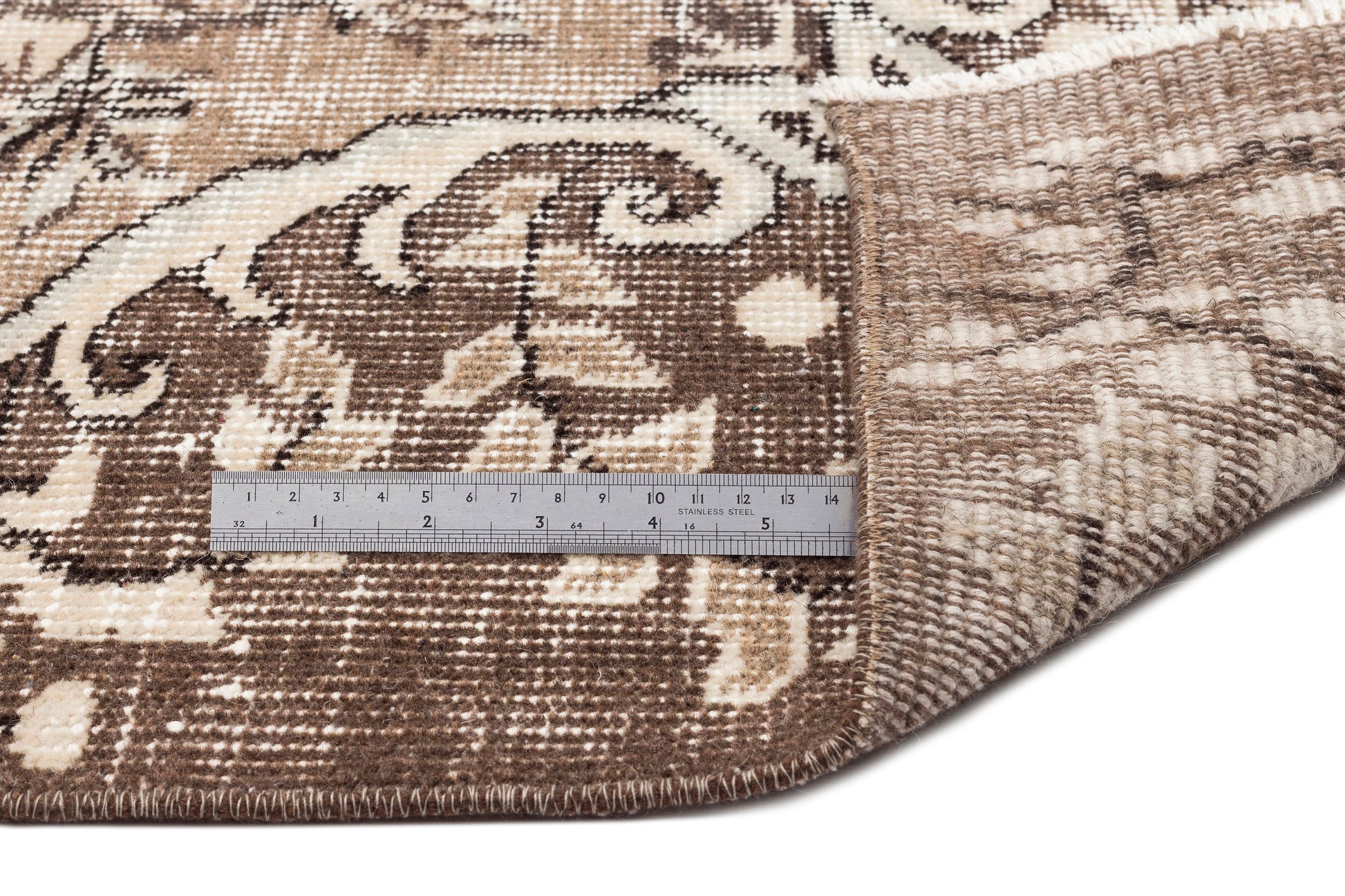 Atina Bej Eskitme Yün El Dokuma Halısı 209 x 306 Apex Unique