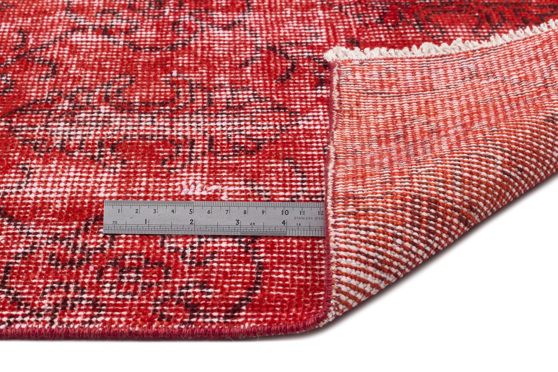 Atina Kırmızı Eskitme Yün El Dokuma Halısı 173 x 280 Apex Unique