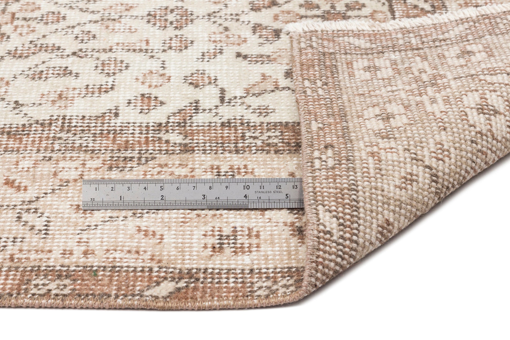 Atina Bej Eskitme Yün El Dokuma Halısı 169 x 287 Apex Unique