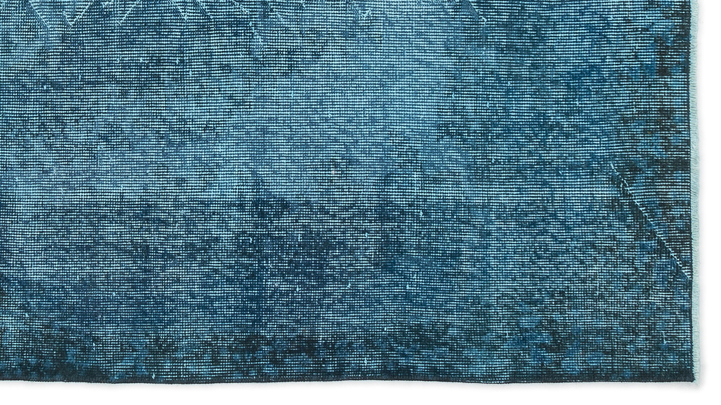 Atina Turkuaz Eskitme Yün El Dokuma Halısı 115 x 206 Apex Unique