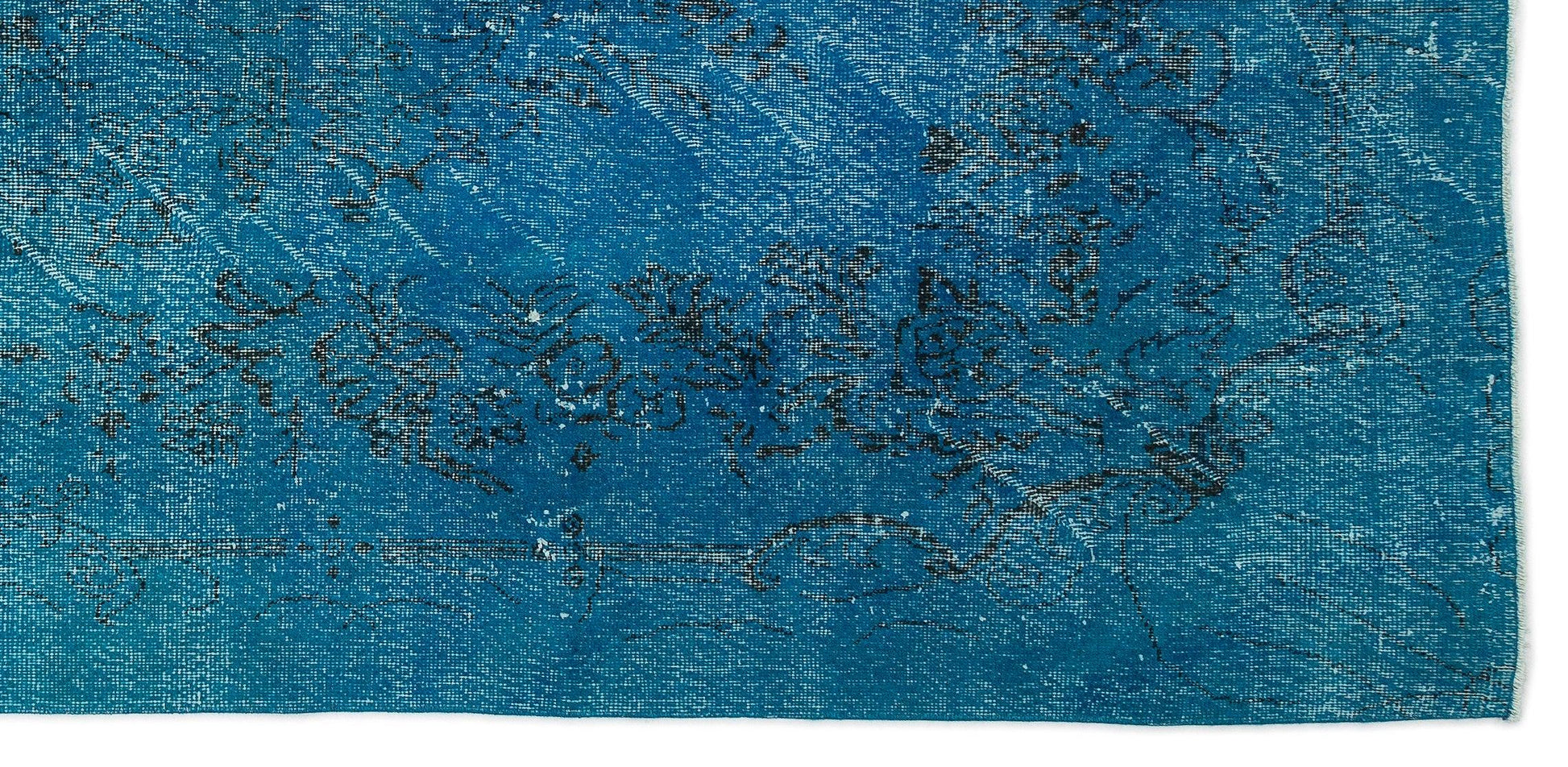 Gri Krem Eskitme Klasik Yün Halı 165x338