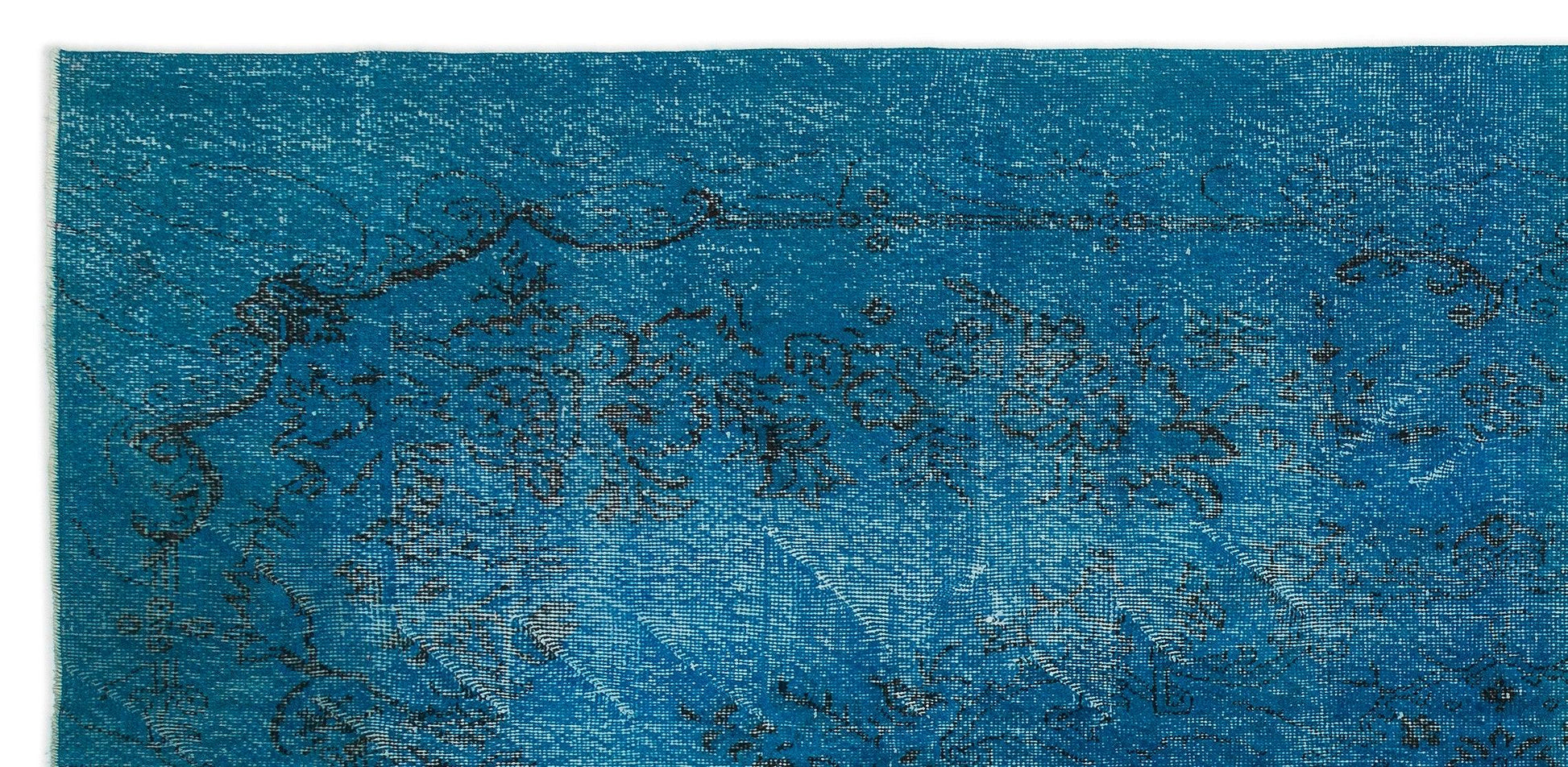 Gri Krem Eskitme Klasik Yün Halı 165x338