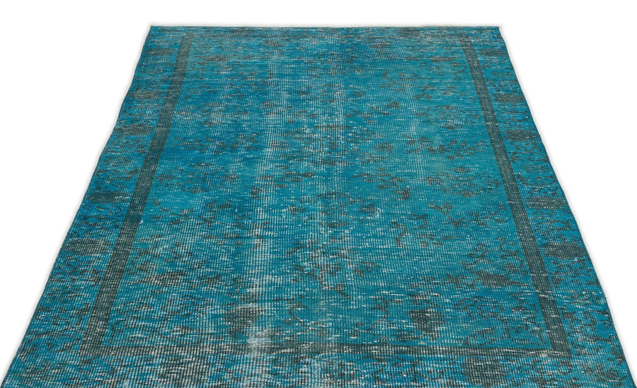 Beyaz Gri Anadolu Eskitme Geometrik Yün Halı 131x233 - Özel Seri