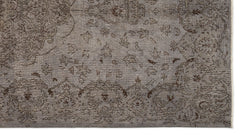 Atina Gri Eskitme Yün El Dokuma Halısı 166 x 301 Apex Unique