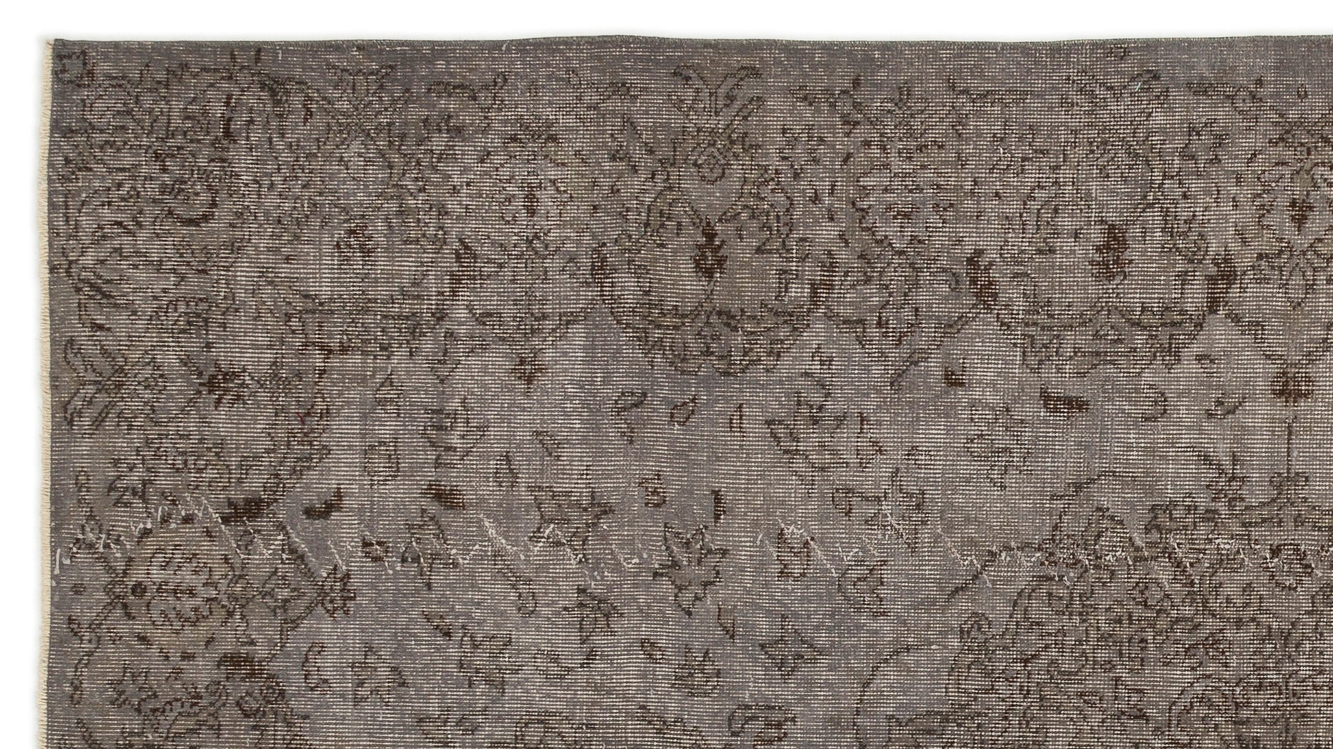 Atina Gri Eskitme Yün El Dokuma Halısı 166 x 301 Apex Unique