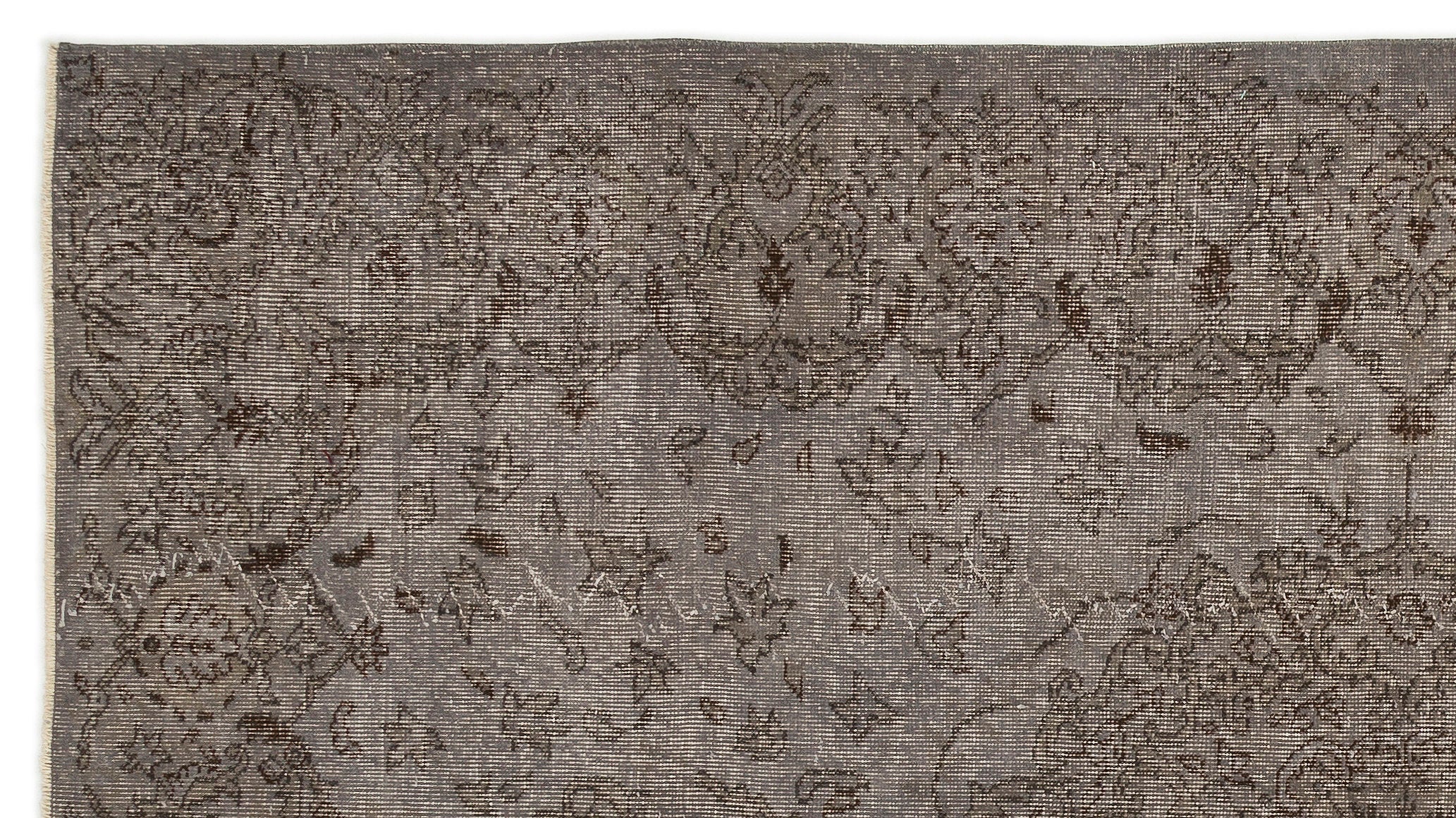 Atina Gri Eskitme Yün El Dokuma Halısı 166 x 301 Apex Unique