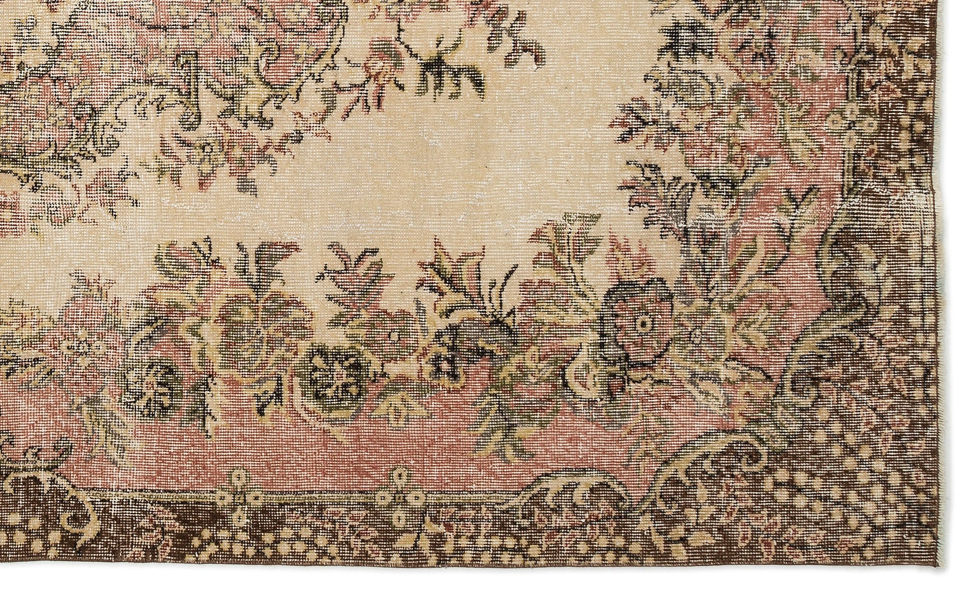 Atina Bej Eskitme Yün El Dokuma Halısı 175 x 291 Apex Unique