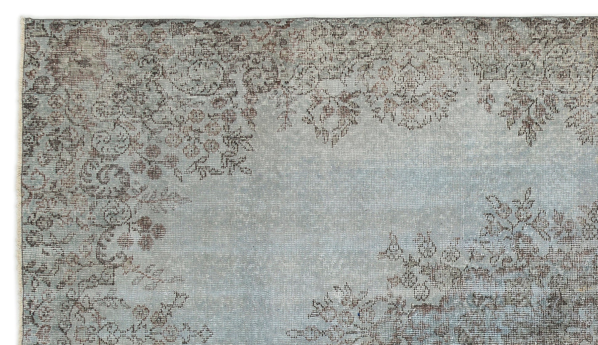 Atina Mavi Eskitme Yün El Dokuma Halısı 168 x 290 Apex Unique