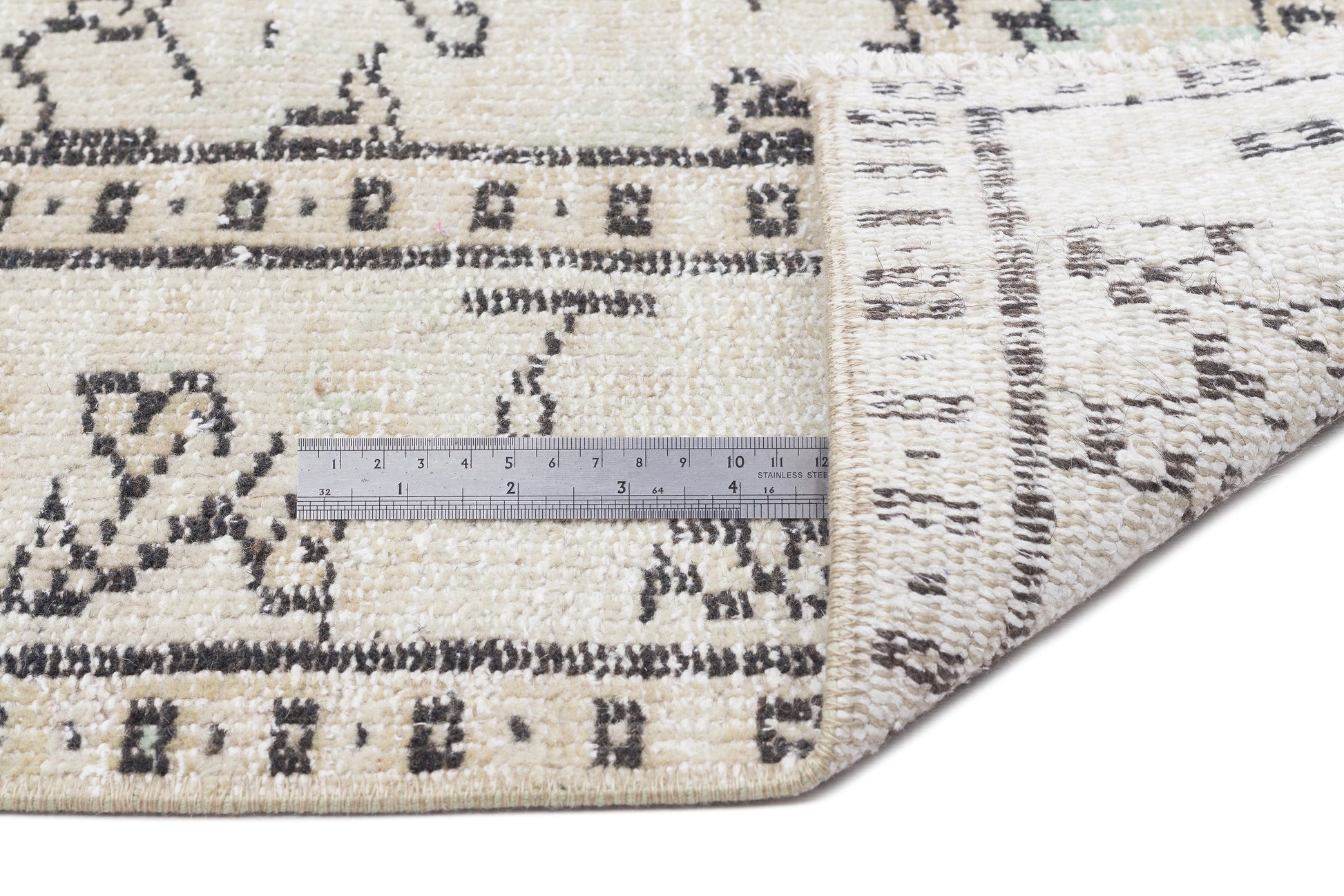 Atina Bej Eskitme Yün El Dokuma Halısı 164 x 258 Apex Unique