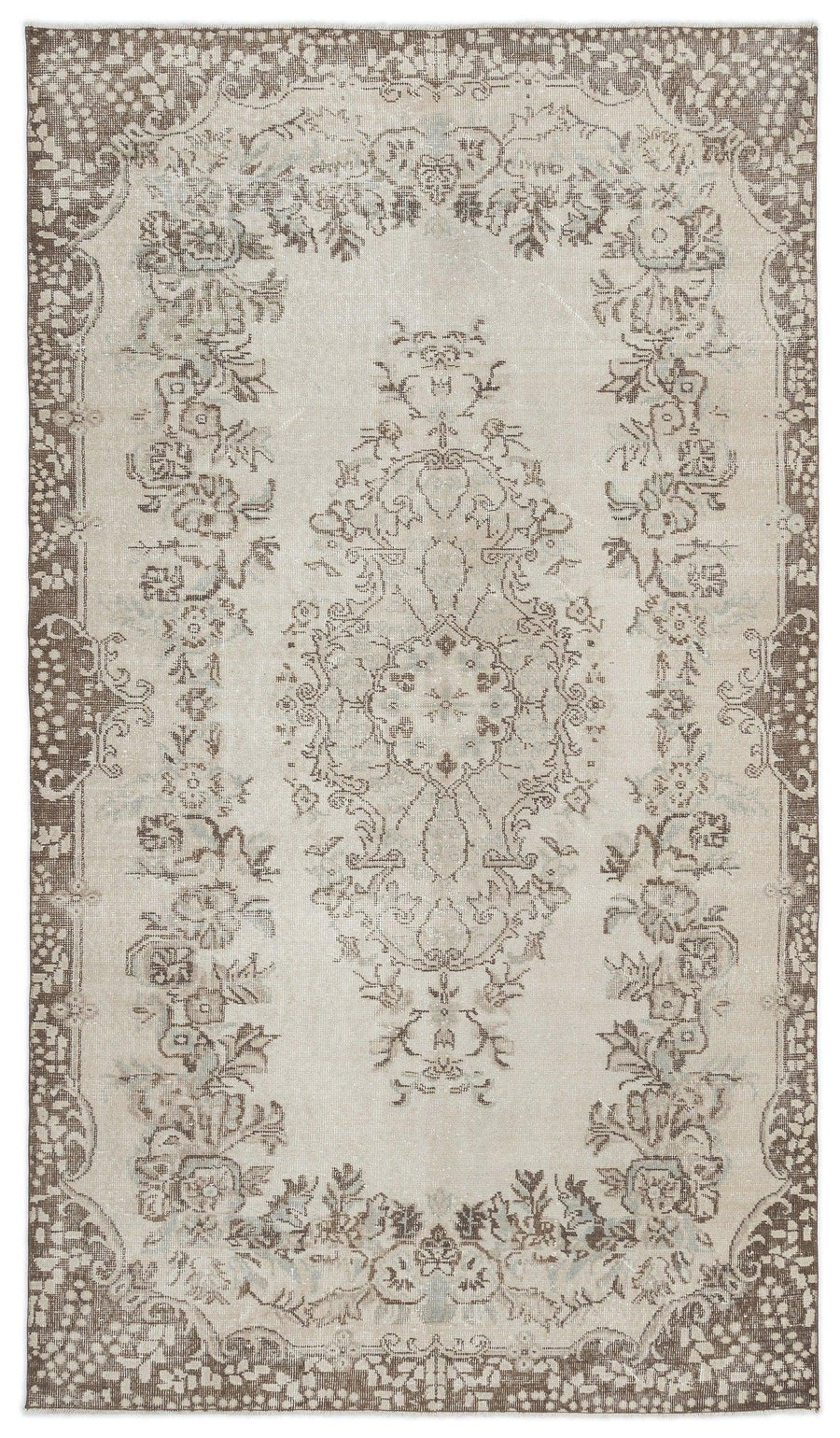 Krem El Dokuma Halı Madalyon Desenli 162x284 cm 15242 – Koridor kullanımı