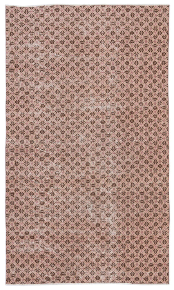 Krem Anadolu Eskitme Geometrik Yün Halı 178x298 - Özel Seri