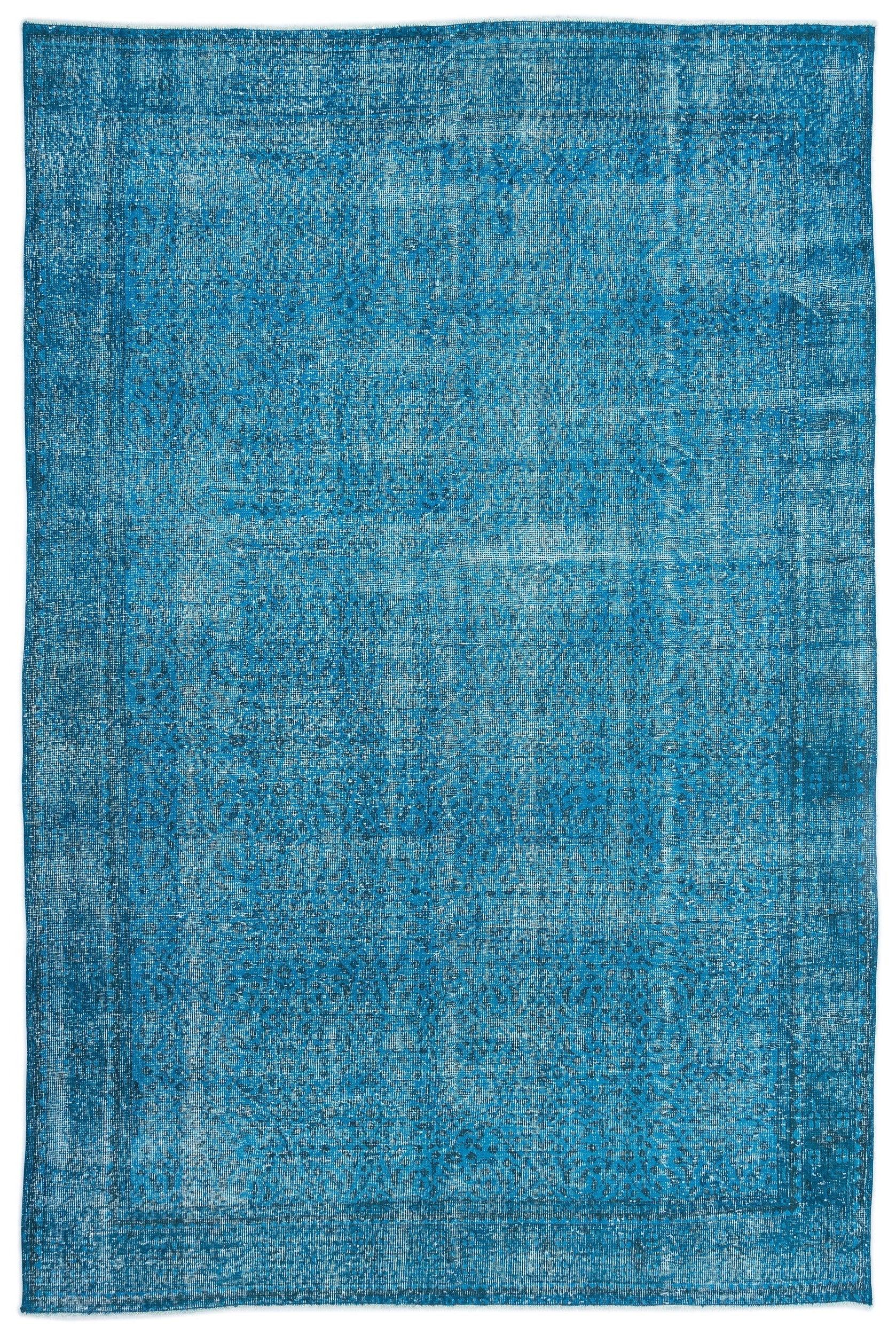 Beyaz Krem Anadolu Eskitme Geometrik Yün Halı 215x315 - Özel Seri