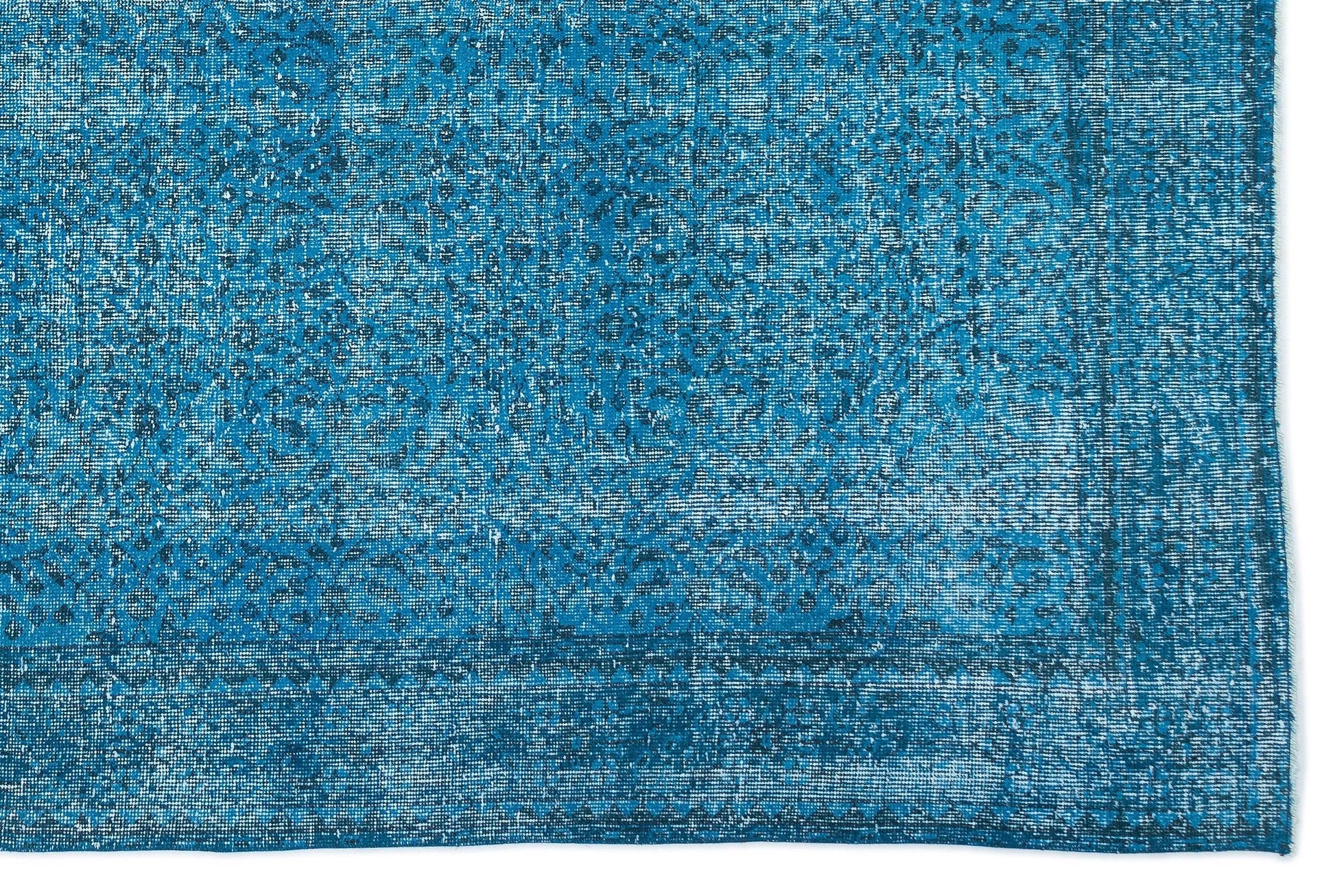 Beyaz Krem Anadolu Eskitme Geometrik Yün Halı 215x315 - Özel Seri