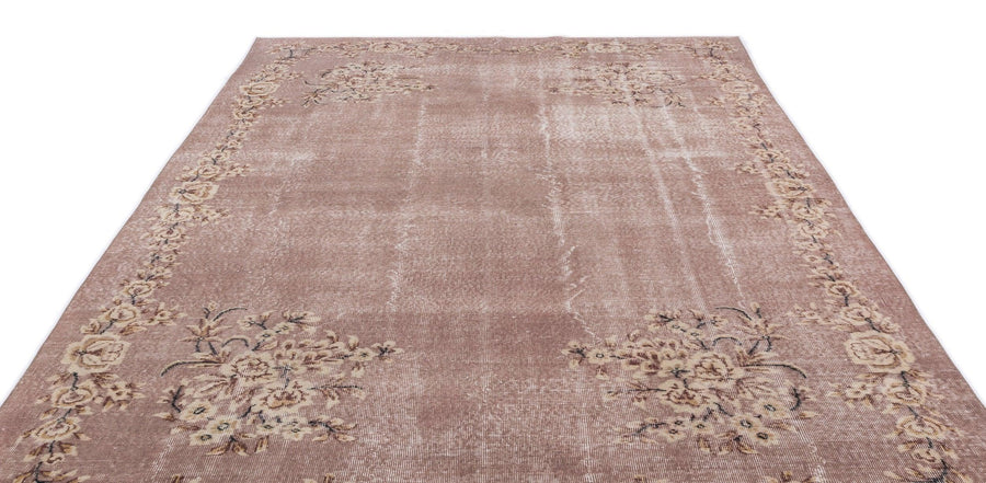 Krem Isparta Klasik Madalyonlu Yün Halı 213x314 - Özel Seri