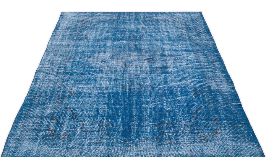 Beyaz Gri Anadolu Eskitme Geometrik Yün Halı 148x244 - Özel Seri