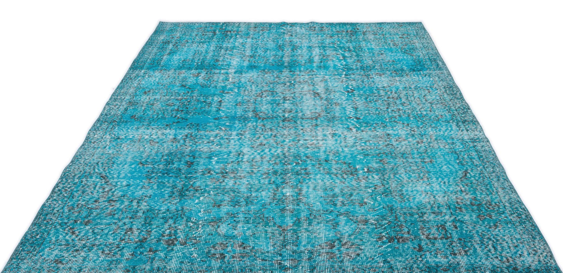 Beyaz Gri Anadolu Eskitme Modern Yün Halı 192x283 - Özel Seri