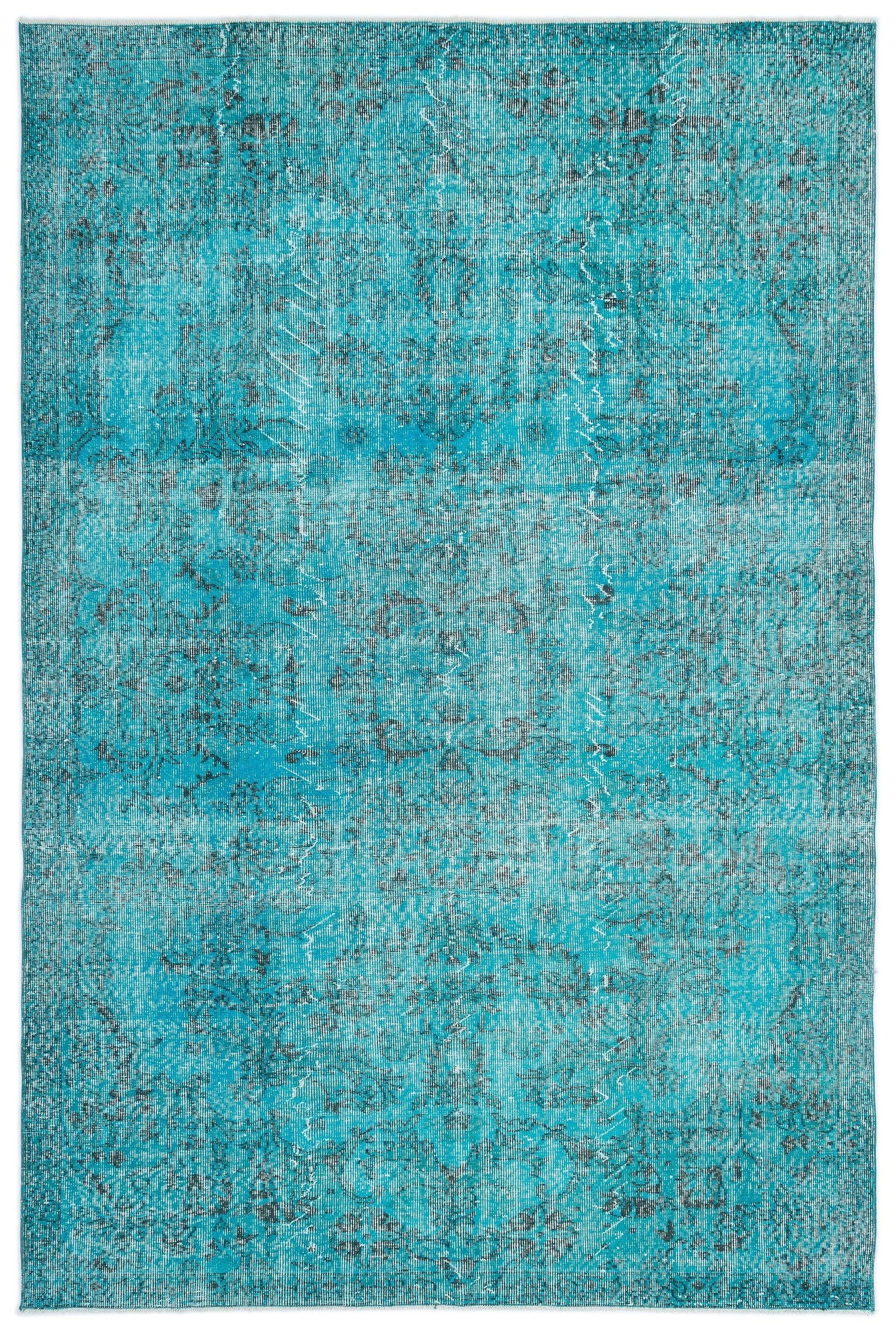 Beyaz Gri Anadolu Eskitme Modern Yün Halı 192x283 - Özel Seri