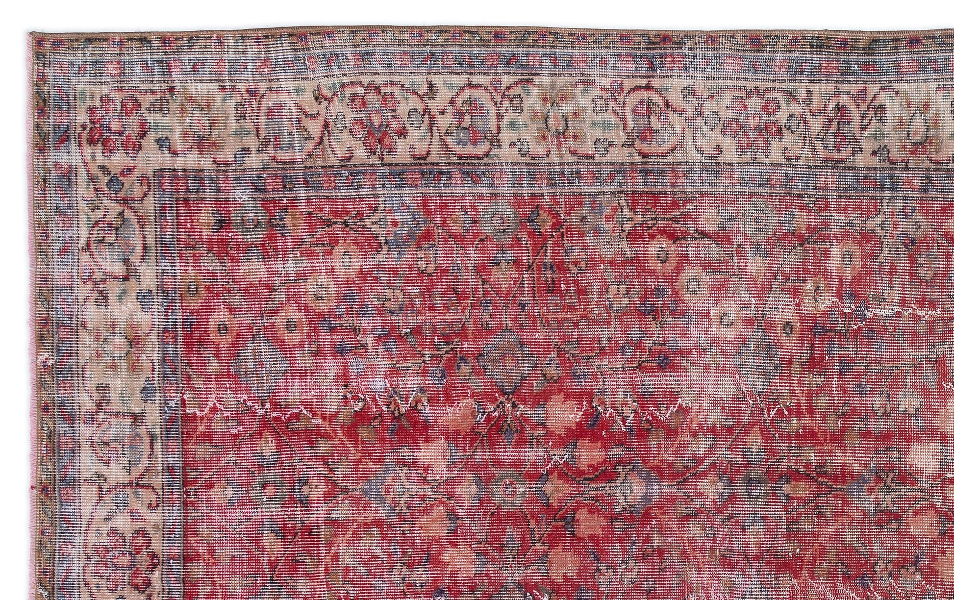 Atina Bej Eskitme Yün El Dokuma Halısı 198 x 317 Apex Unique