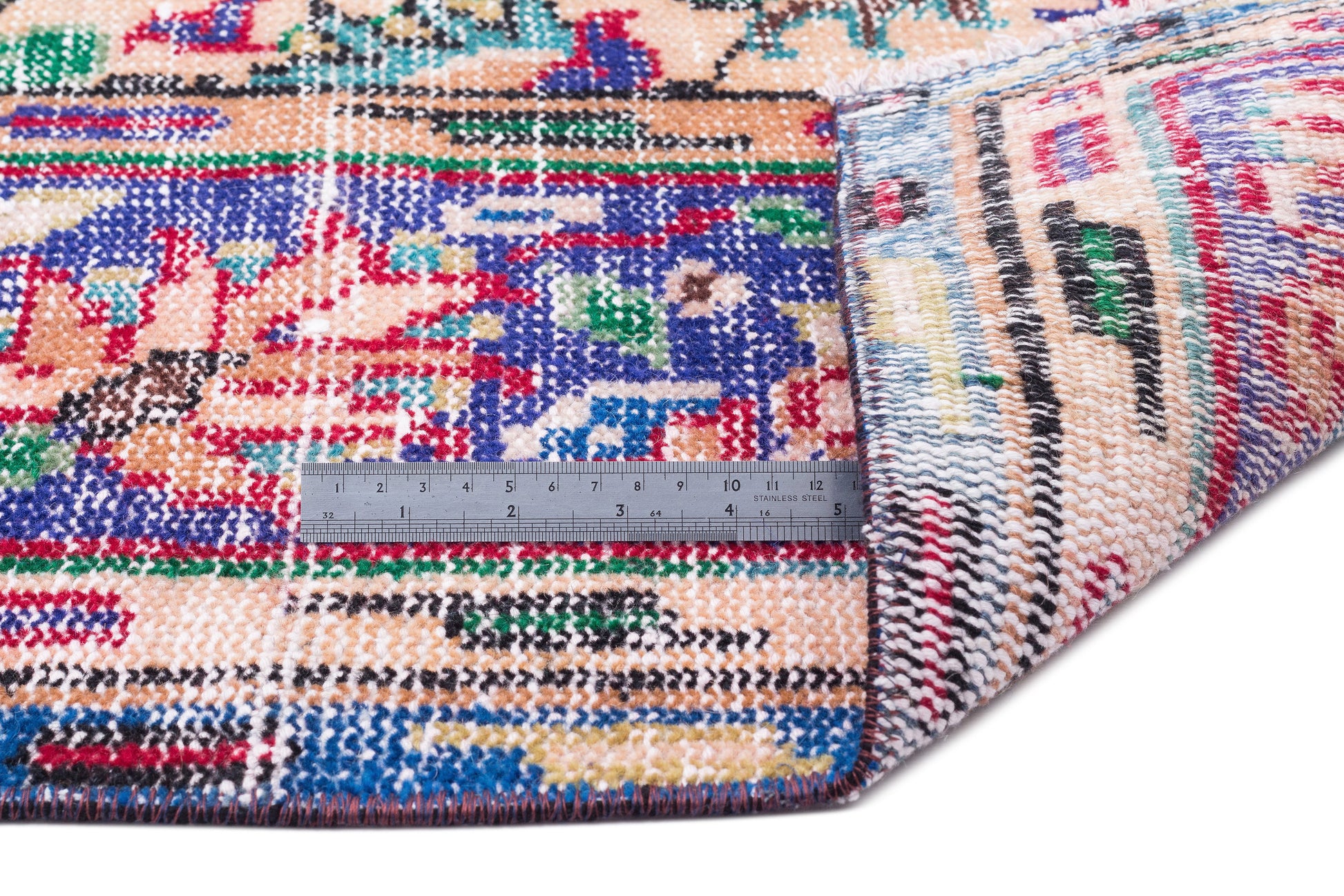 Atina Krem Eskitme Yün El Dokuma Halısı 190 x 305 Apex Unique